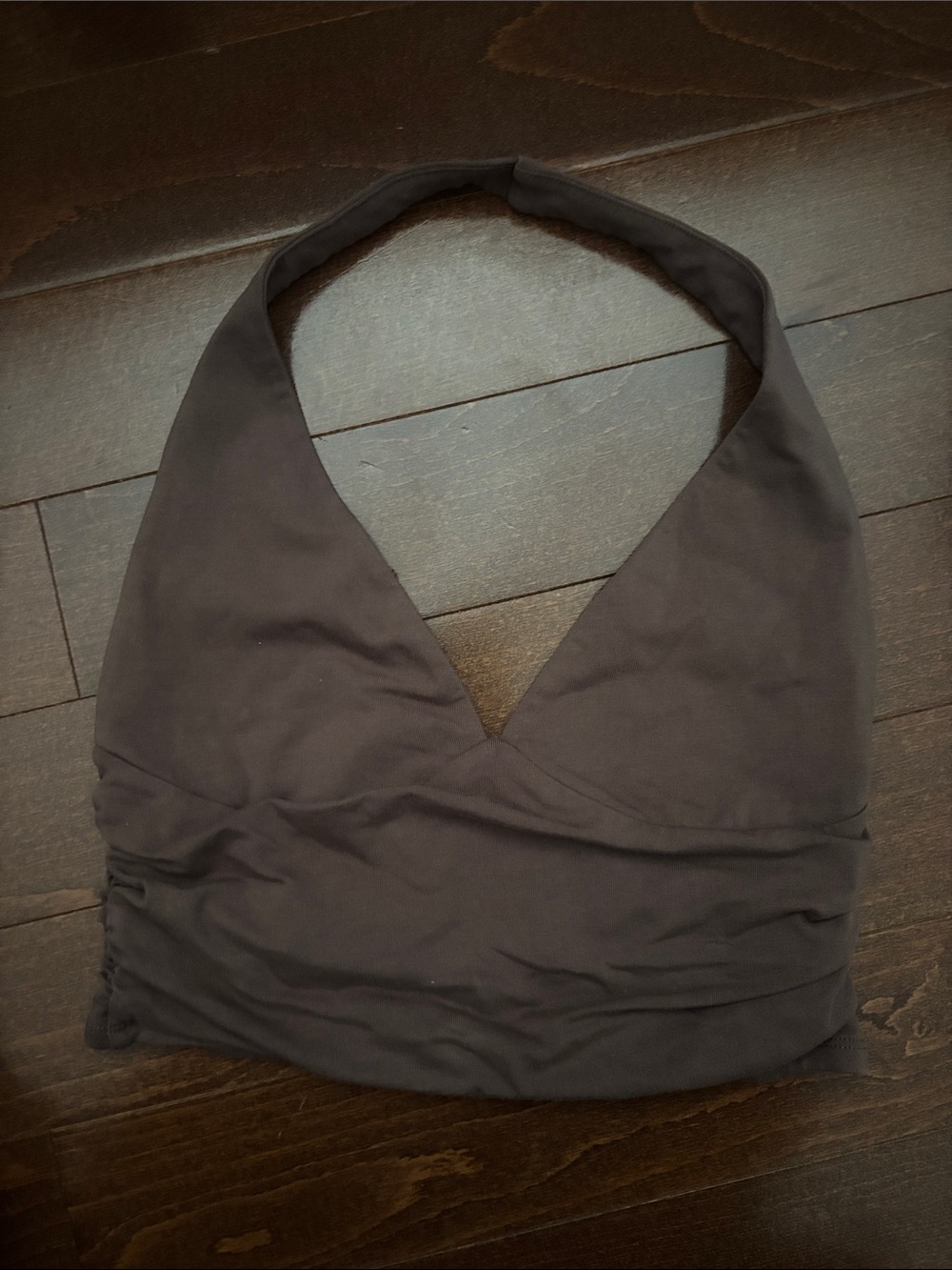 Garage Black Halter Crop Top